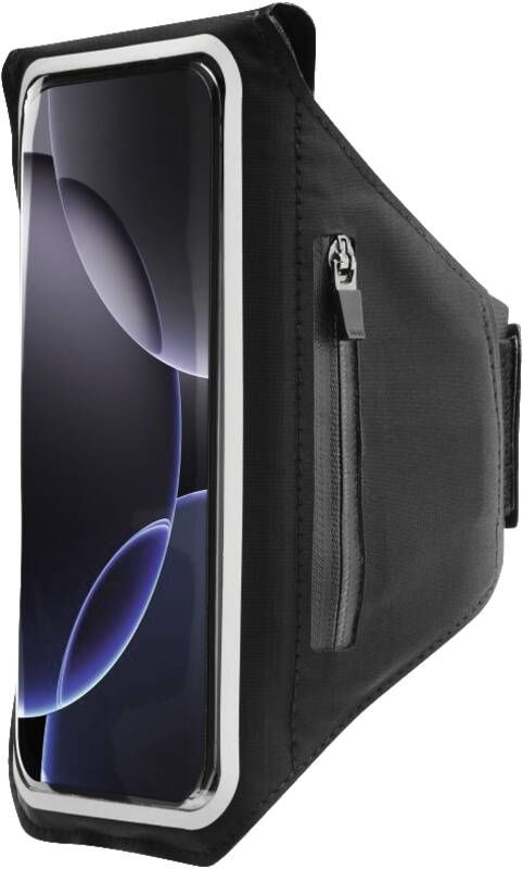 Hama Sportarmband, Handytasche zum Joggen, 5,5" – 6,4", wasserabweisend, Schwarz