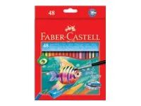 FABER-CASTELL Pinsel- und Farbstift-Set - Aquarell - 3 mm (Packung mit 48)