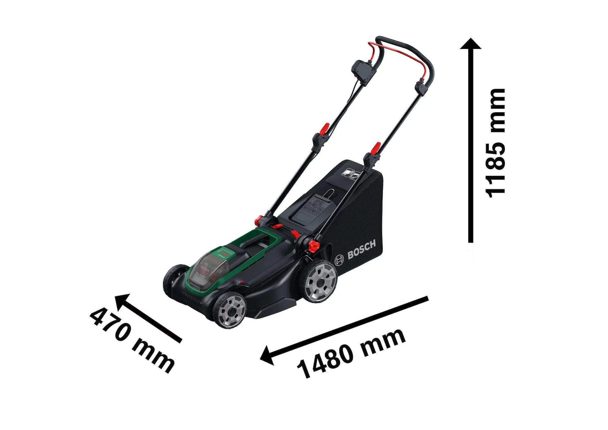 Bosch Rotak 18V2-43 Akku-Rasenmäher solo