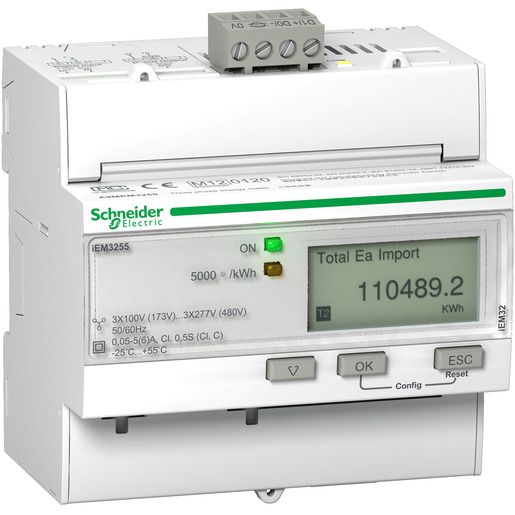 Schneider Electric IEM3255 ENERGIEZÄ. 3P+N 5A MOD / SCHN.E A9MEM3255