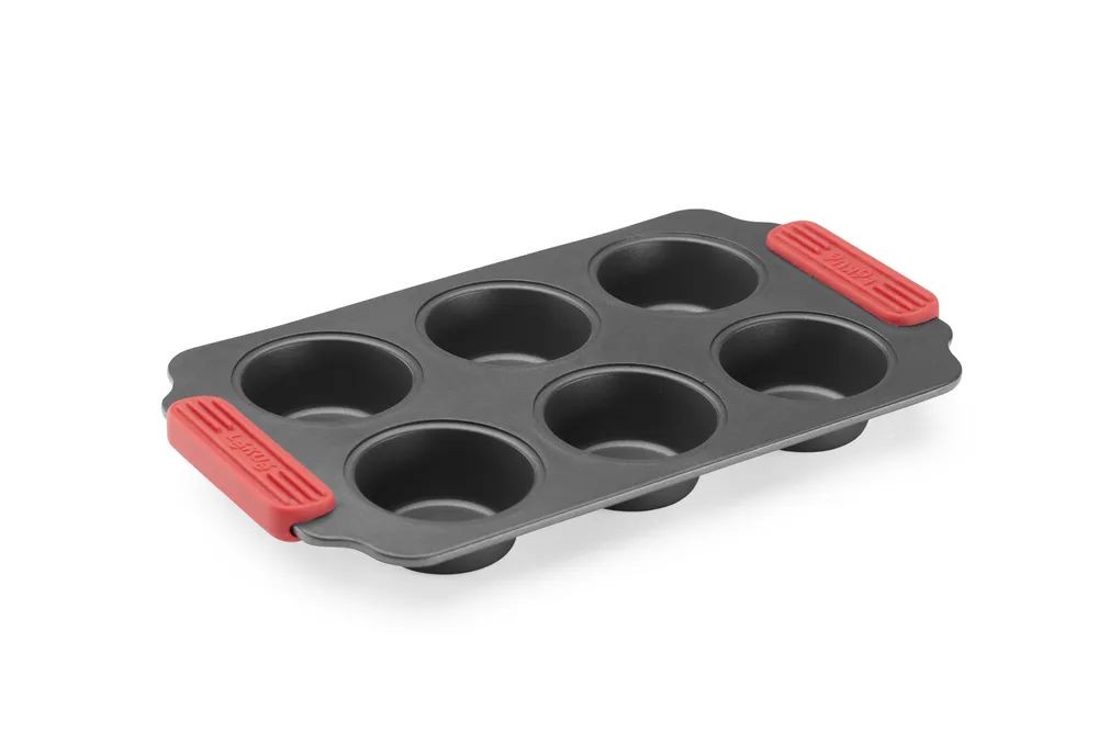 Lékué Antihaft Muffinbackform, 6 Mulden - Grey