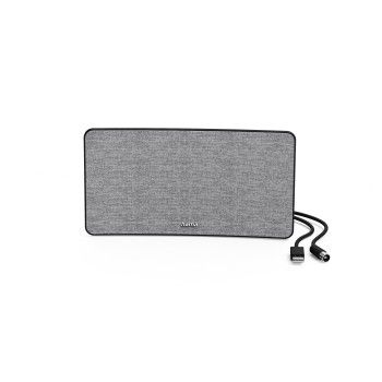 Hama Zimmerantenne "Stoff-Design", DVB-T2, aktiv, Grau/Schwarz