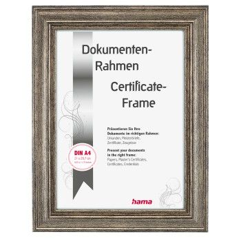 Hama Kunststoffrahmen "Lobby", Bronze, 21 x 29,7 cm
