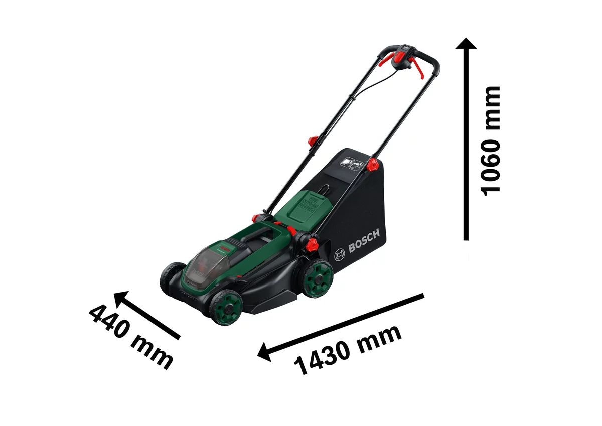 Bosch Rotak 18V2-38 Akku-Rasenmäher Kit