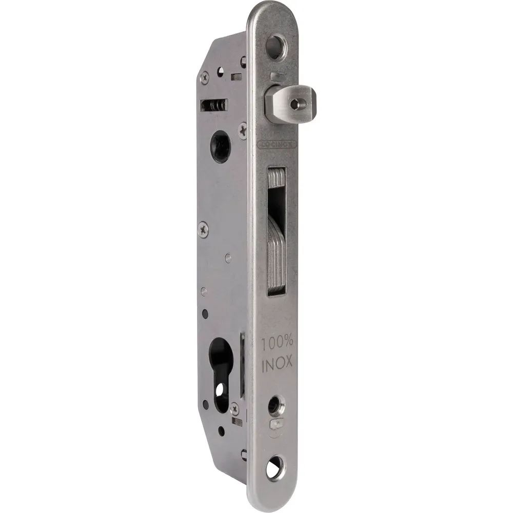 Locinox Rohrrahmenschloss Fortylock mit Hakenriegel, PZ 92,DM 20 mm,Stulp rund,Edelstahl