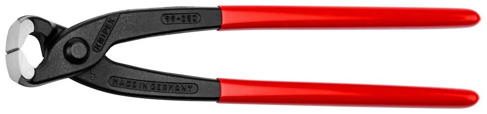 KNIPEX Monierzange (Rabitz- oder Flechterzange) mit Kunststoff überzogen schwarz atramentiert 250 mm