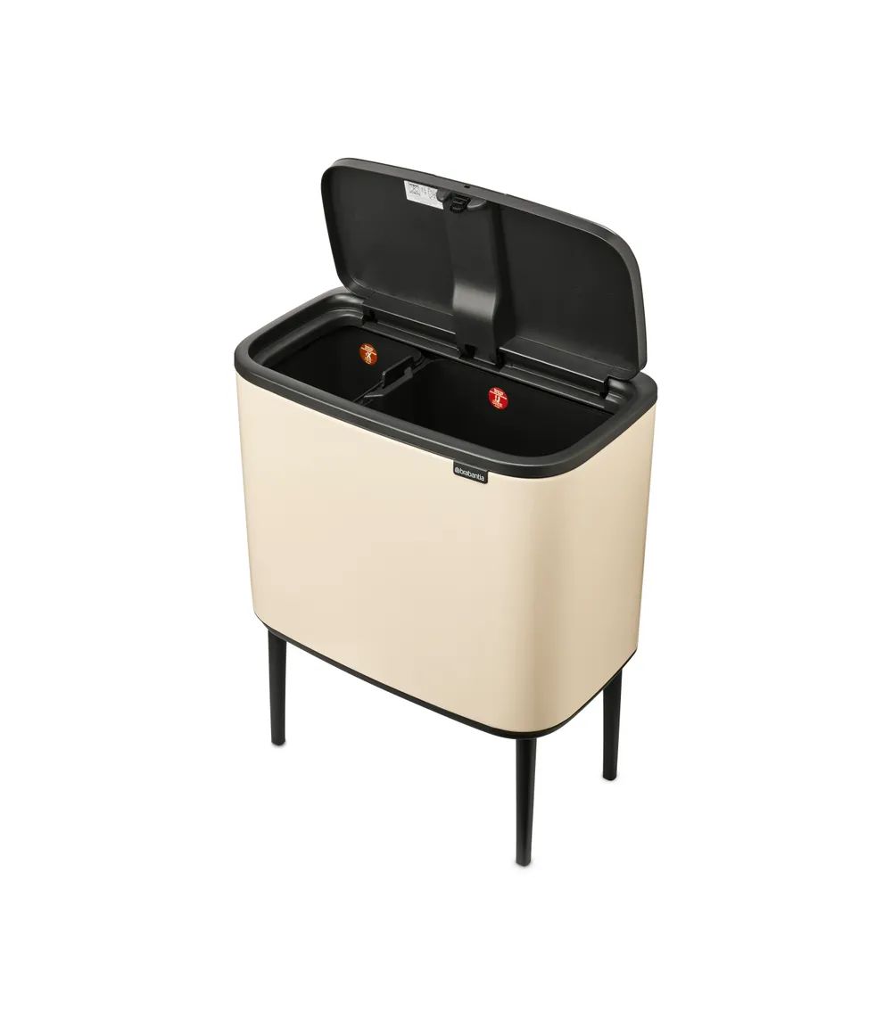 Brabantia Bo Touch Bin, 11 + 23L - Soft Beige