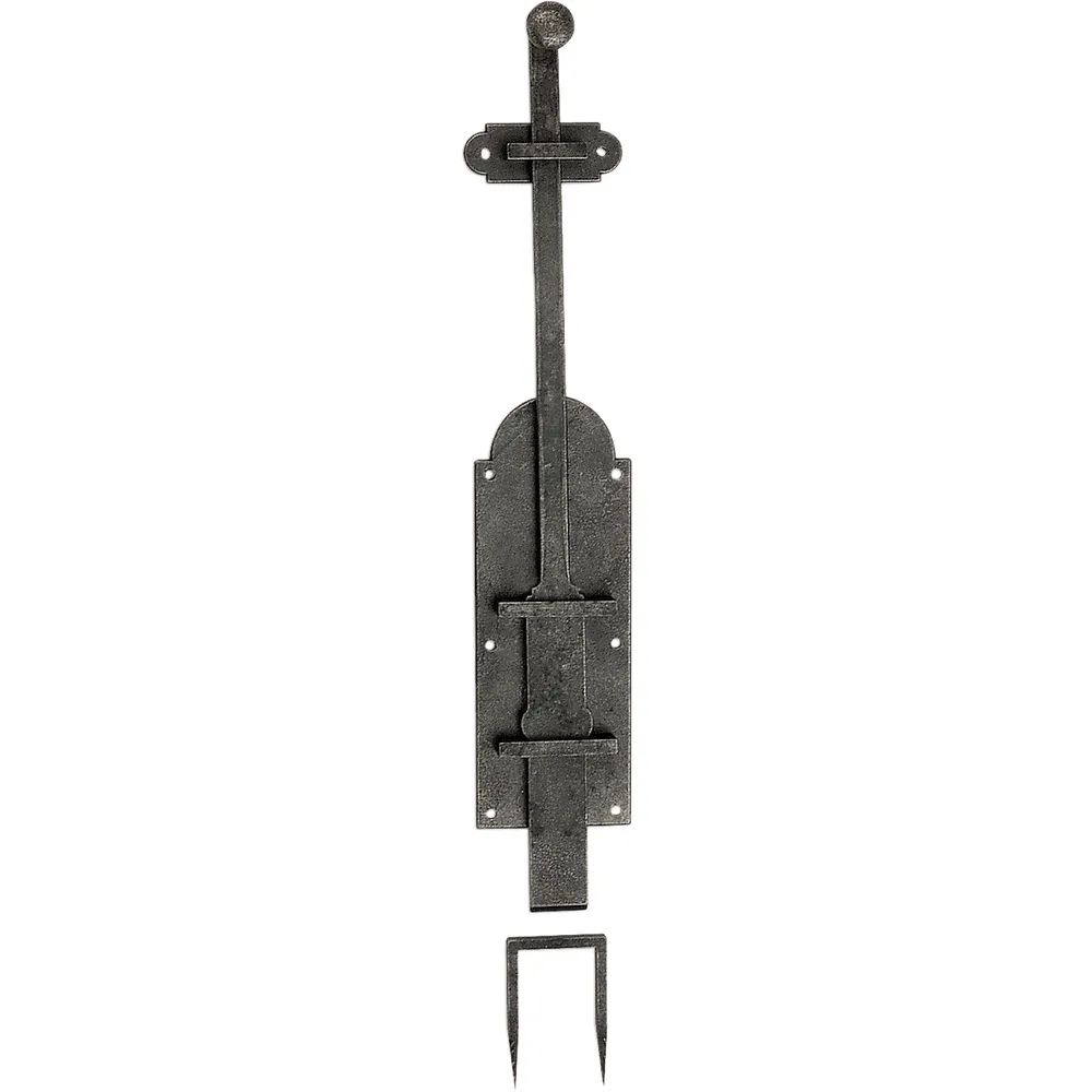 Schörghofer Türriegel Klam, 450 mm, Eisen alt gebürstet