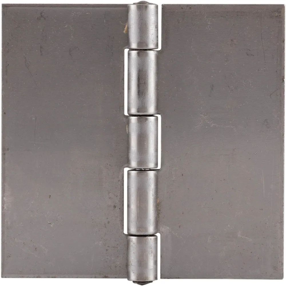 Charmag sa Fabrique de Charnieres Anschweißscharnier mit festem Stift, 60 x 60 x 1,5mm,Rollen ø 6,7 mm, Edelstahl