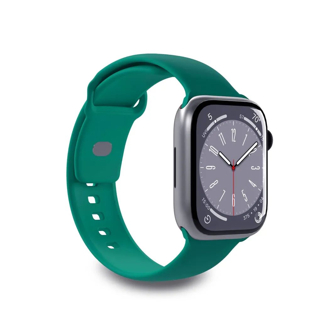 PURO ICON Band für Apple Watch 42/44/45/49mm, dunkelgrün