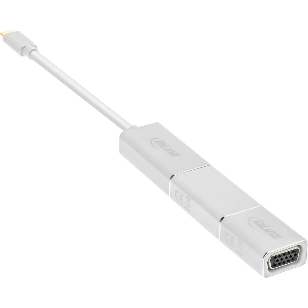 InLine USB Display Konverter Set 6-in-1 - 4K/60Hz silber