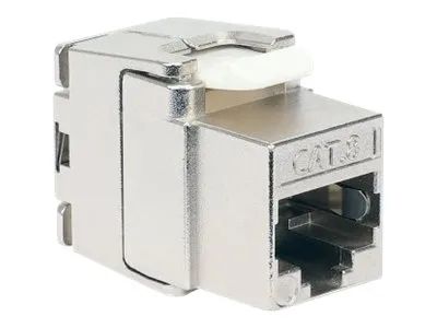 Intellinet Cat8.1 40G Shielded Toolless Keystone Jack, For Easy and Quick Snap-in Deployment, Ideal for Data Centers, STP, for Solid & Stranded Wire, Gold-plated Contacts, Metal Housing - Netzwerkanschluss - RJ-45 (W)