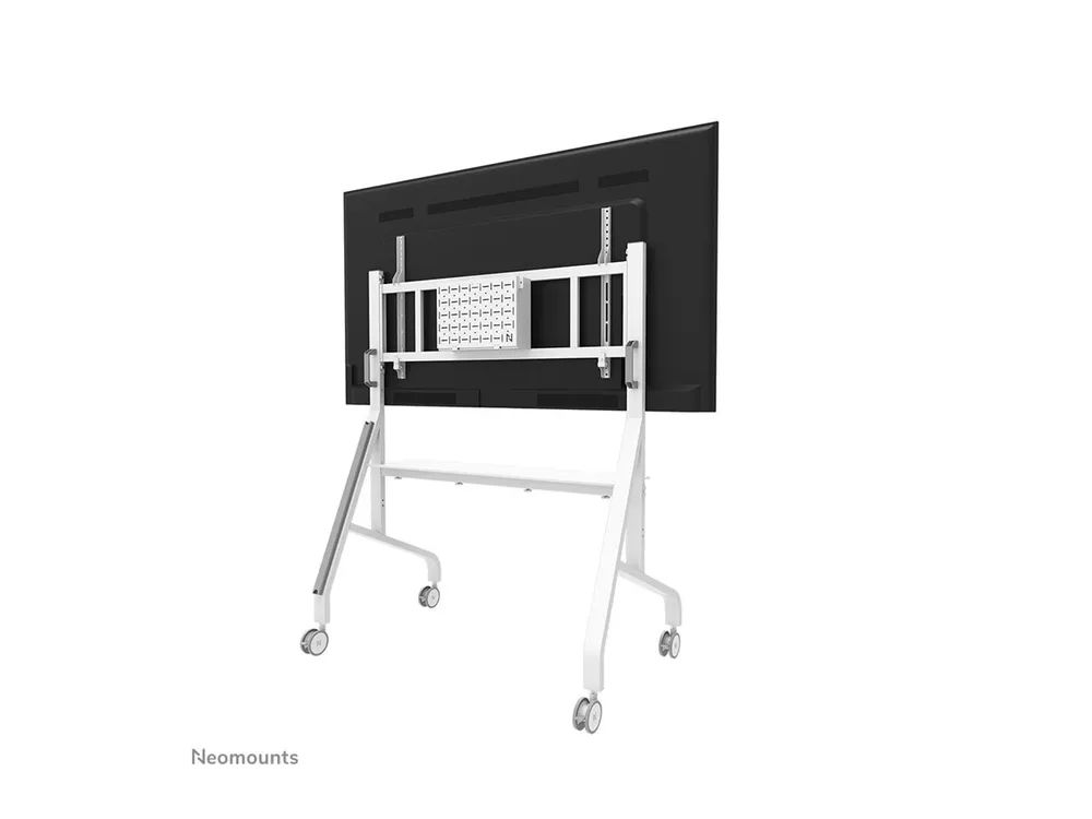 Neomounts FL50-575WH1 - Wagen - robust - für Displayständer - Bodenständer - verriegelbar - Stahl - weiß - Bildschirmgröße: 178.1-301.4 cm (65"-110")