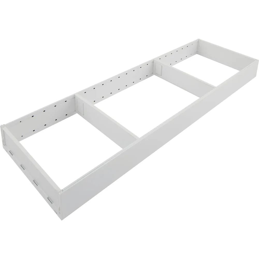 BLUM AMBIA-LINE Schubkastenrahmen breit, NL650mm, Stahl Seidenweiß matt