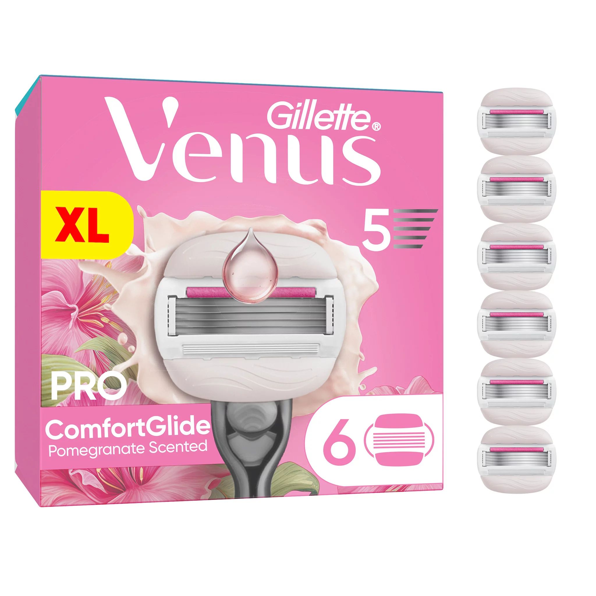 Gillette Venus Pro Comfortglide Tropical Systemklinger 6er