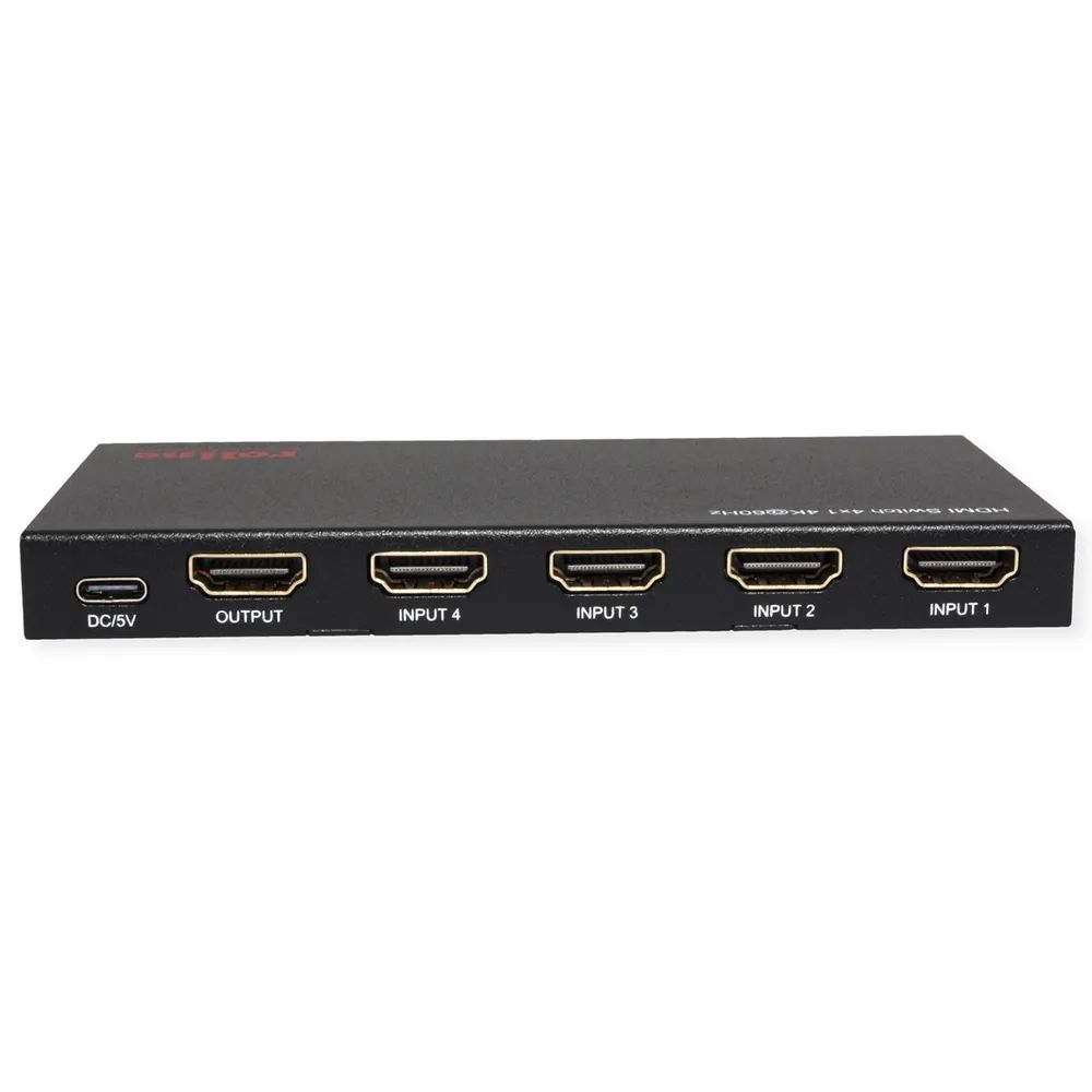 ROLINE 4K HDMI Switch, 4-fach, mit Fernbedienung