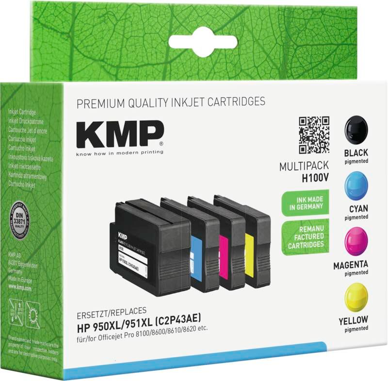 KMP Tintenpatrone H100V kompatibel mit HP 950XL/951XL
