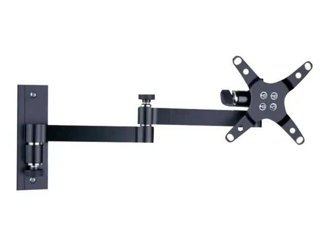 Techly LED 100 - Befestigungskit (Schwenkarm-Wandhalterung) - für LCD TV - Schwarz - Bildschirmgröße: 33-76.2 cm (13"-30")