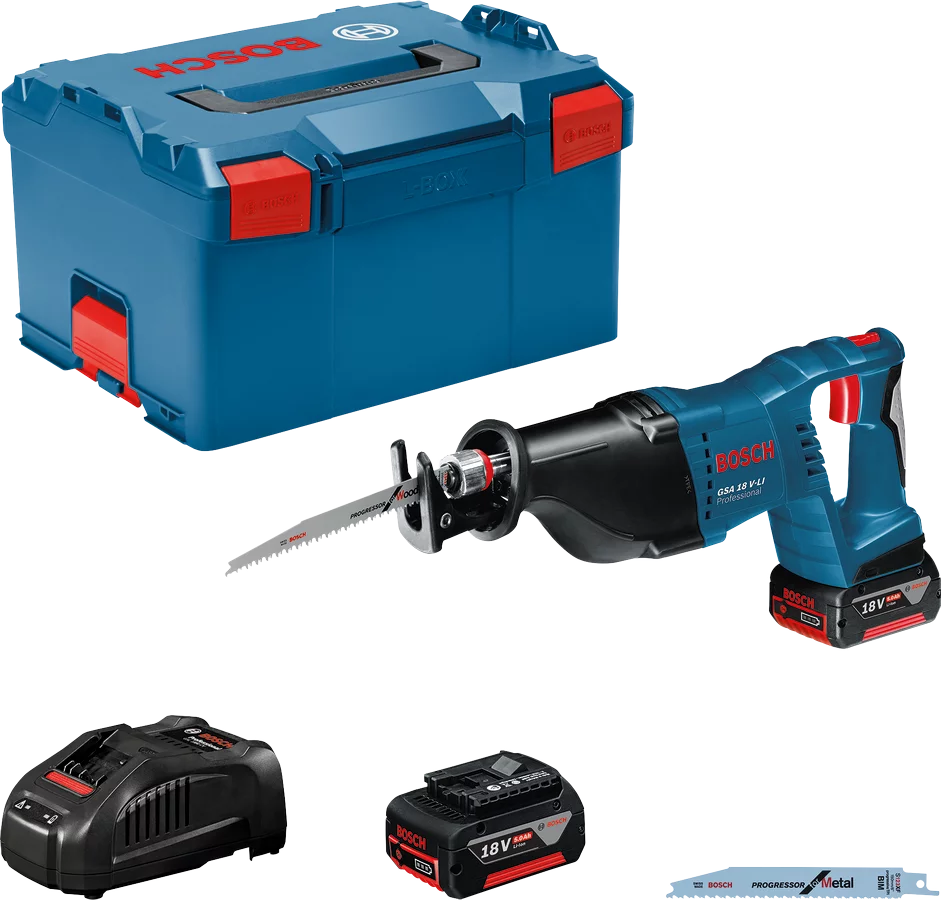 Bosch Professional GSA 18V-LI L-Boxx + Akku