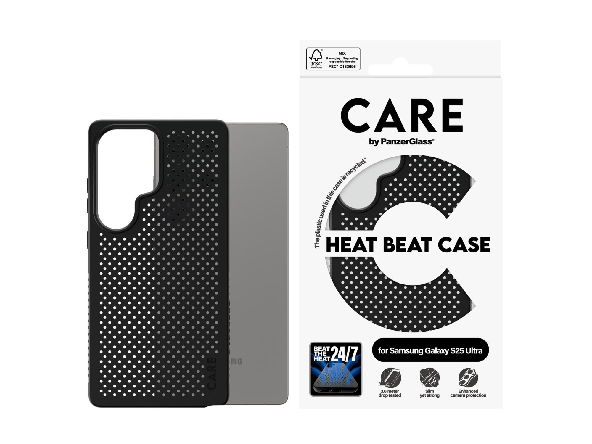 PanzerGlass CARE by PanzerGlass Heat Beat - Hintere Abdeckung für Mobiltelefon - Thermoplastisches Polyurethan (TPU)
