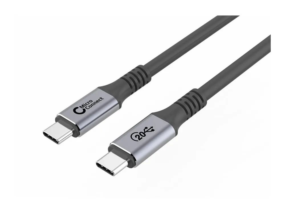 MicroConnect USB-C to Cable Premium 100W 20Gbps 4K60Hz - Kabel - Digital/Daten