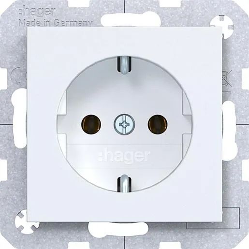 Hager SSD LICHTWEIß MATT / HAGERS WAS1100WM BERKER AX/ WAS1100WM