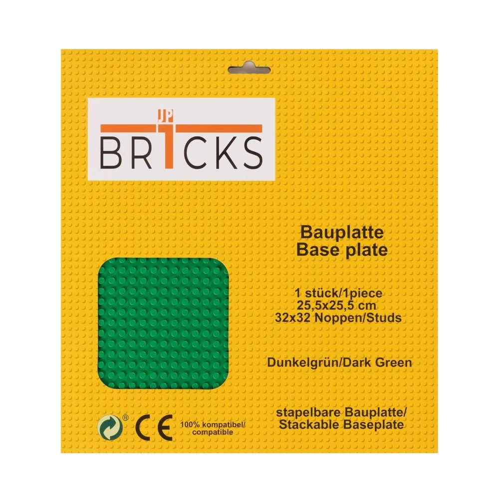 Br1cks GmbH Bauplatte 32x32 Dunkelgrün