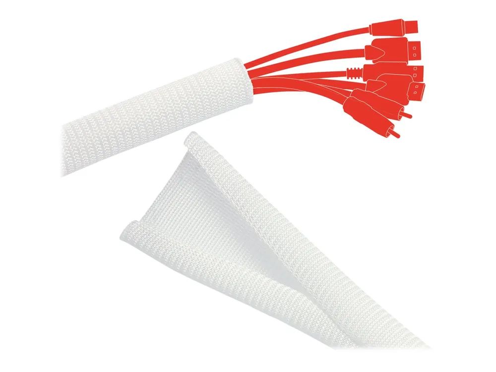 Label-the-cable LTC CABLE TUBE - Kabelschlauch - 2 m - weiß