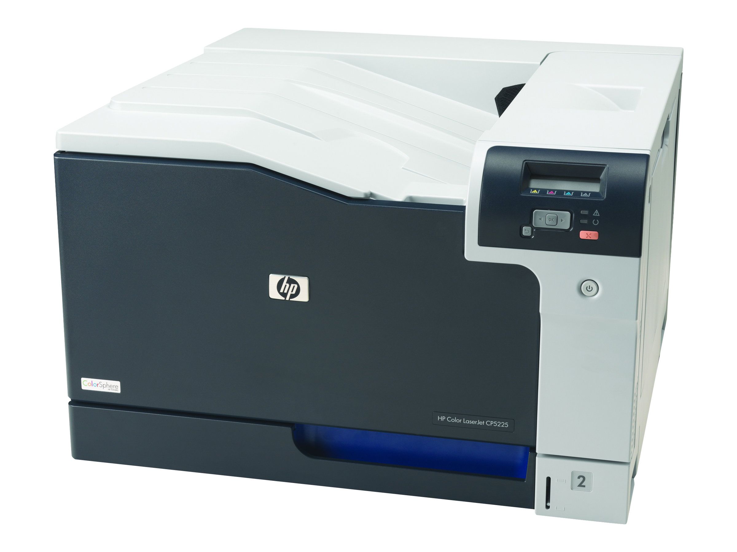 HP Color LaserJet Professional CP5225n - Drucker - Farbe - Laser - A3 - 600 dpi - bis zu 20 Seiten/Min. (einfarbig)