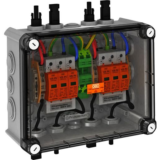 OBO PV-SYSTEMLÖSUNG 2X1 MC4 STECK. / VG-BC900S11 I.GEHÄUS 5088565
