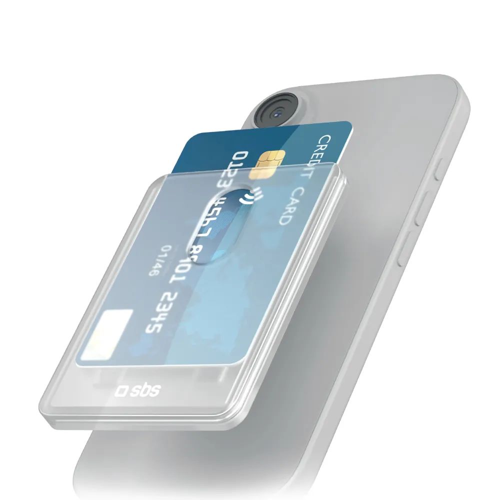 SBS CARD HOLDER MagSafe Kartenhalter, transparent