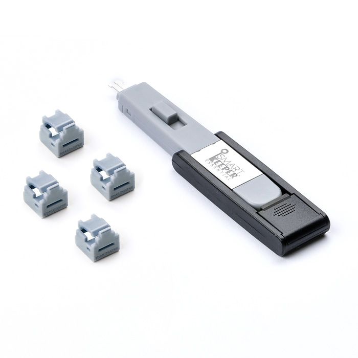 Smart Keeper Mini"RJ11 Port" Blocker grau 4 Stk.+Key