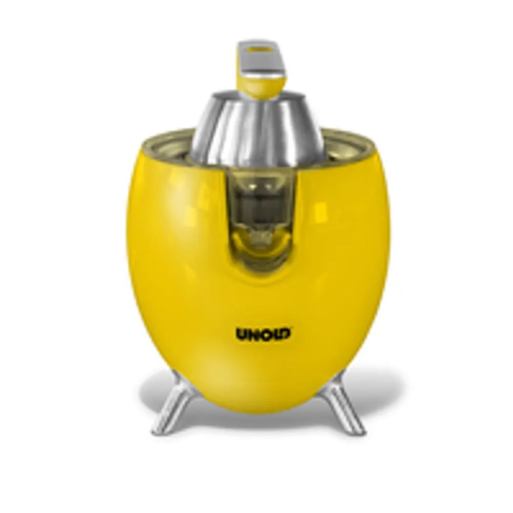 UNOLD ZITRUSPRESSE Power Juicy Yellow 78132 - Handsaftpresse - Gelb - 1 m - Edelstahl - Kunststoff - Edelstahl - 1100 W