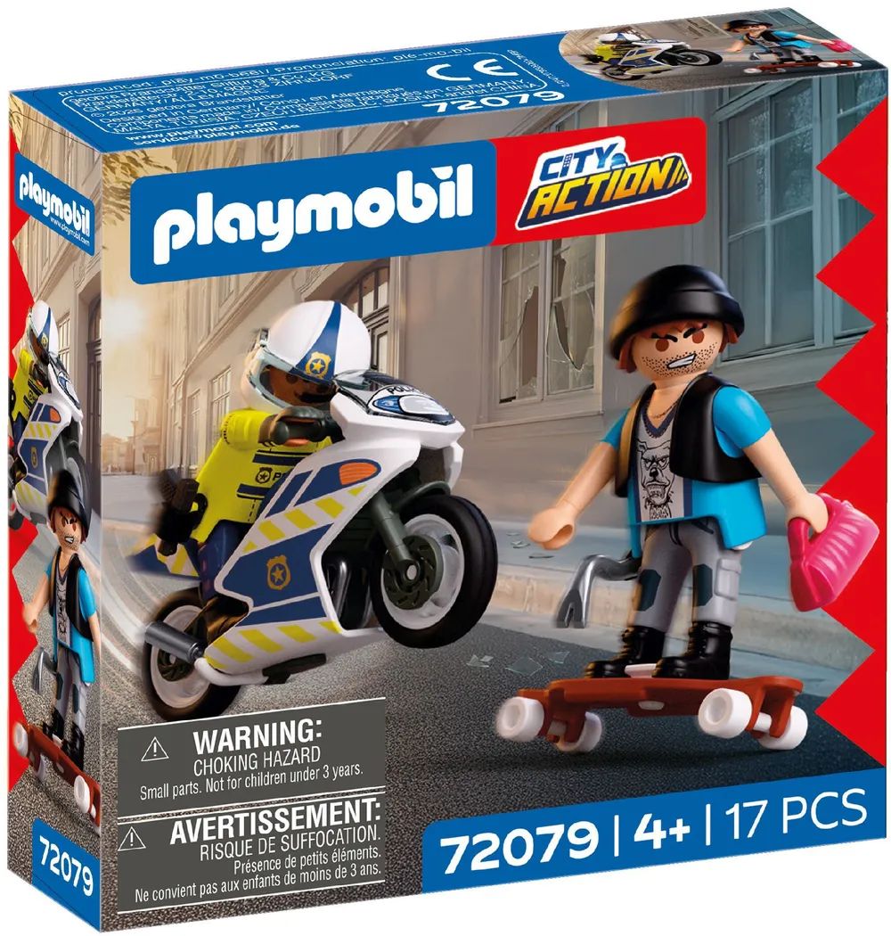 PLAYMOBIL 72079 City Action Verfolgungsjagd mit Motorrad