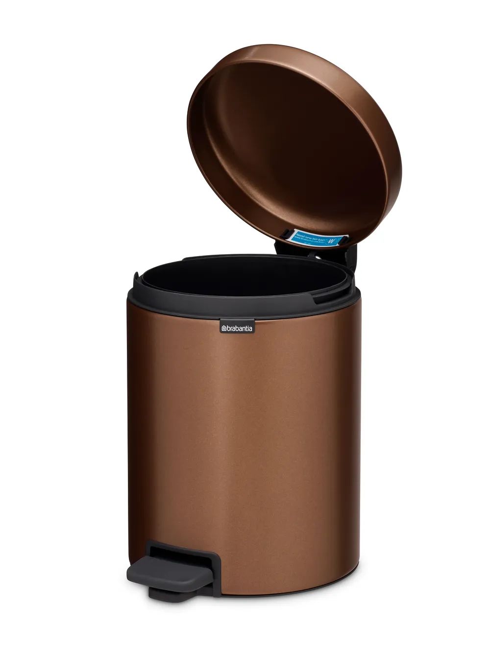 Brabantia NewIcon Treteimer, 5L - Warm Bronze