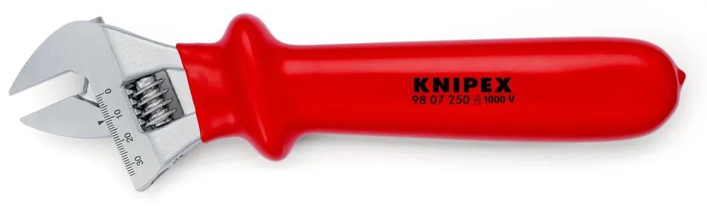 KNIPEX Rollgabelschlüssel tauchisoliert verchromt 260 mm