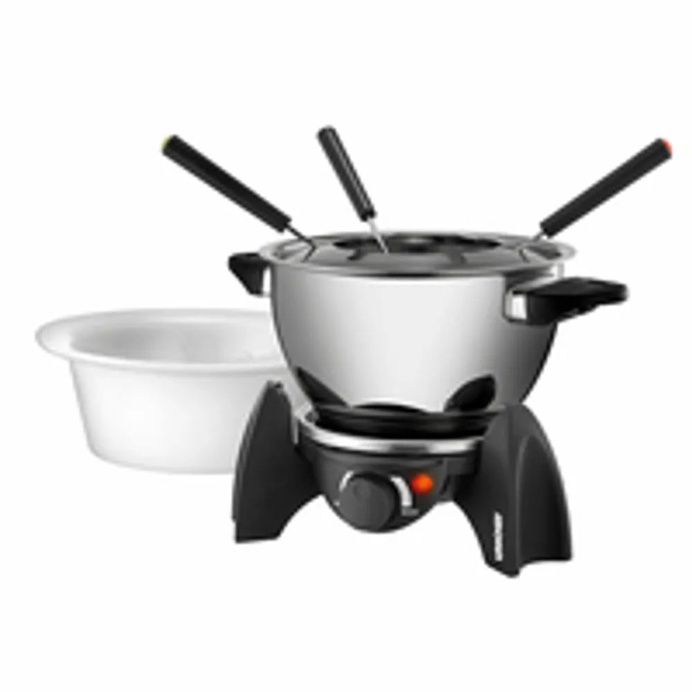 UNOLD FONDUE SET - Fondue-Topf - 500 W - Black/Stainless