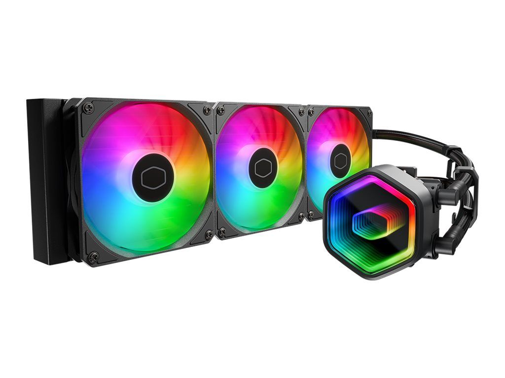 Cooler Master MasterLiquid 360 Core II - Prozessor-Flüssigkeitskühlsystem - Kühlergröße: 360 mm - (für: LGA1851, LGA1700, LGA1200, LGA2066, LGA2011-3, LGA2011, LGA1151, LGA1150, LGA1155, LGA1156, AM4, AM5)