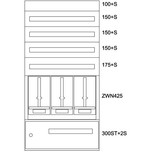 Eaton ZÄHLERVERTEILER-EINSATZ ST / EATON BPZ-MES-STN-800/15-3 137682