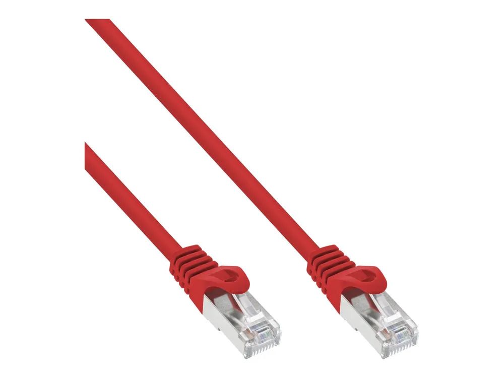 InLine Patchkabel - F/UTP - Cat.5e - rot - 0,5m