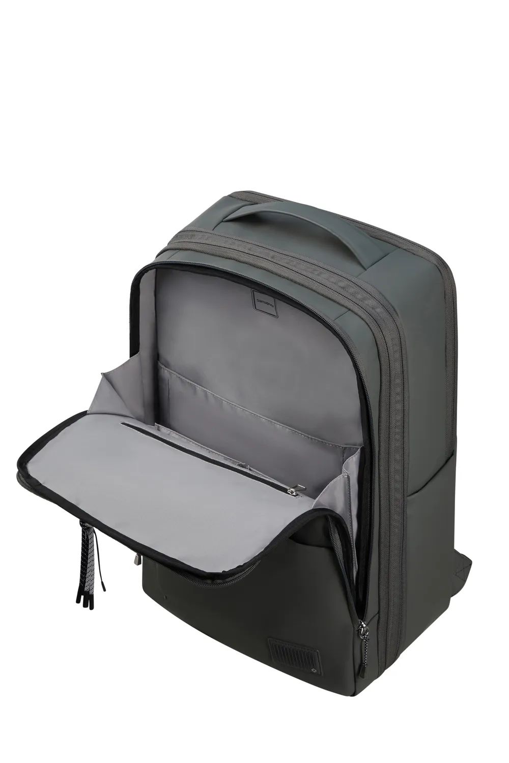 SAMSONITE WANDER LAST UNDERSEAT BACKPACK M, GUNMETAL GREEN