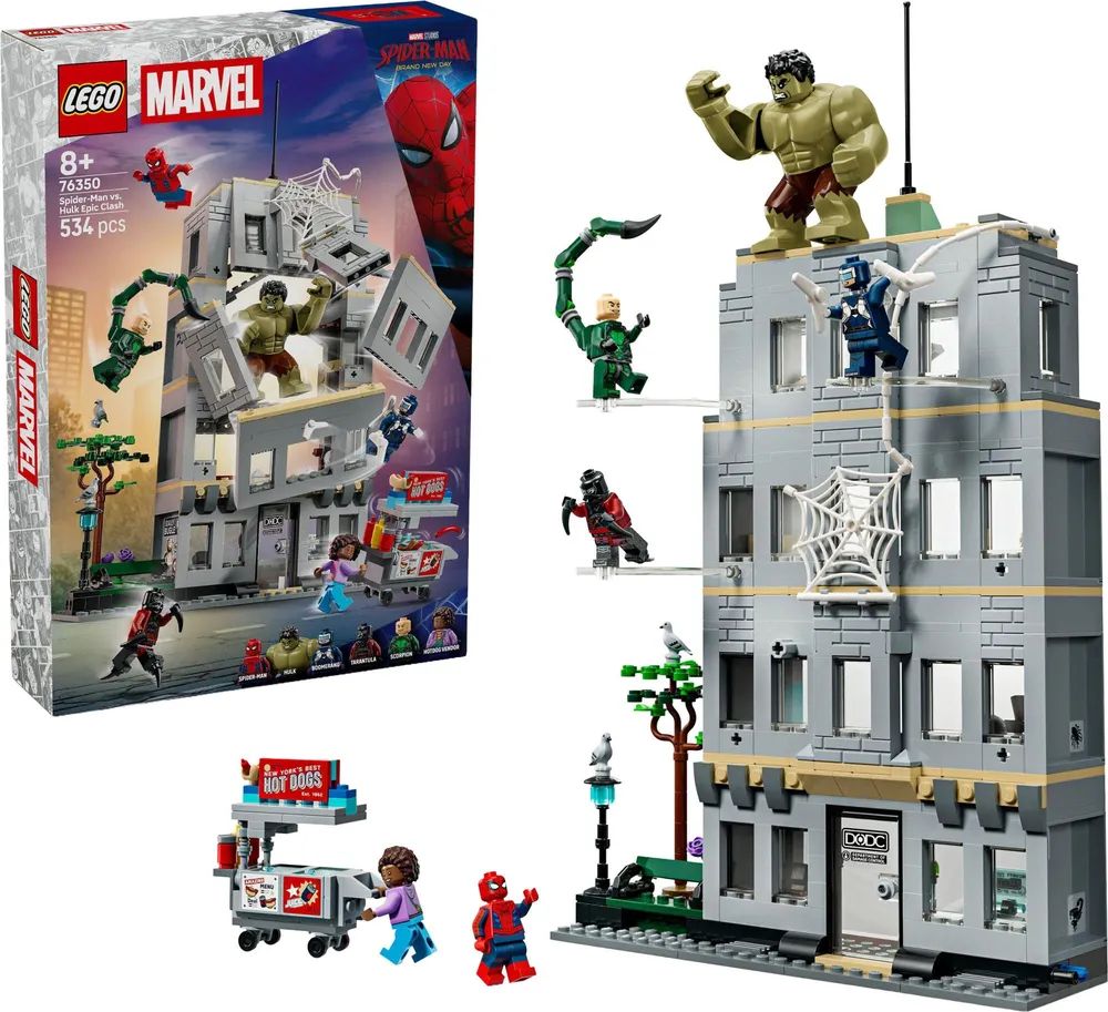 LEGO 76350 Marvel Super Heroes Großer Showdown Spider-Man vs. Hulk