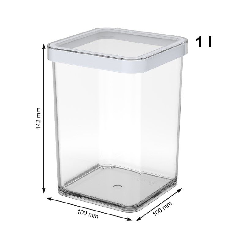 Rotho Premium Dose quadr. 1 l LOFT