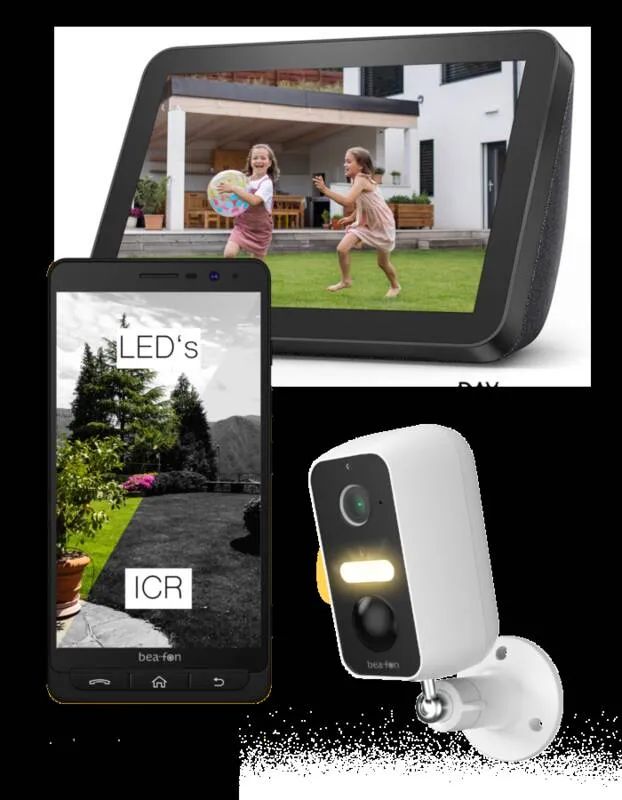 Beafon SAFER 3L mit LED- Schwenkbare IP65 Outdoor Kamera