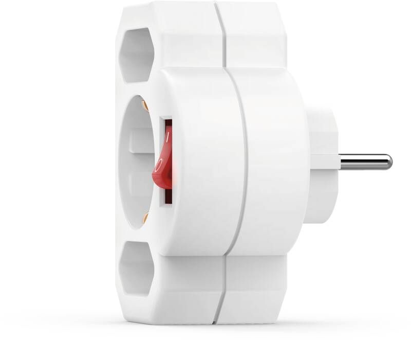 Hama 223217 STECKDOSENADAPT/2EU/1SCHUKO/M.SCH