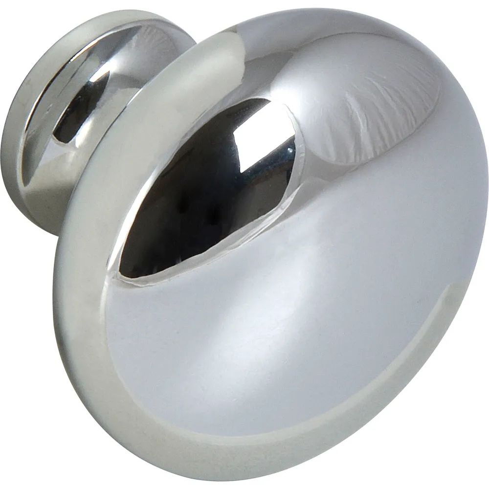 Sun Chain Trading Co., Ltd Furniture Hardware Knopf Pallas ø 32 mm, Tiefe 27 mm, Zinkdruckguss verchromt poliert