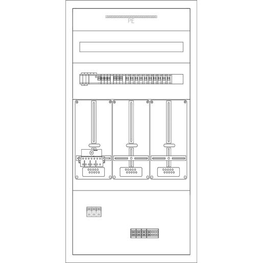 Eaton AP-VERTEILER DRAU BESTÜCKT GRA / EATON BP-O-KN-800-DRAU 147435