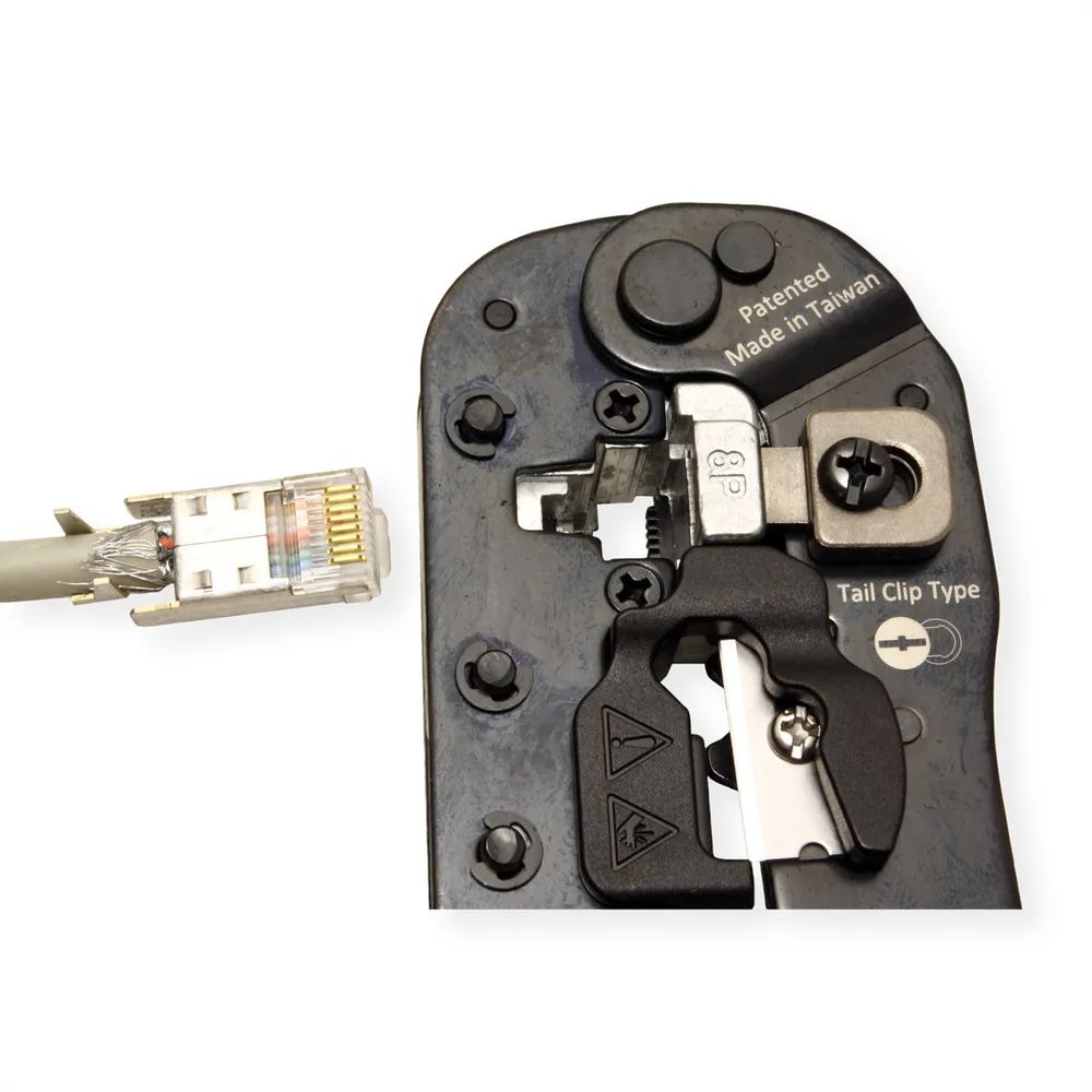 VALUE Crimpzange RJ45 (8P8C) mit/ohne Schirmanschluss