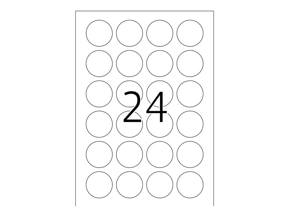 HERMA Special - Polyester - selbstklebend - durchsichtig - 40 mm rund 600 Etikett(en) (25 Bogen x 24)