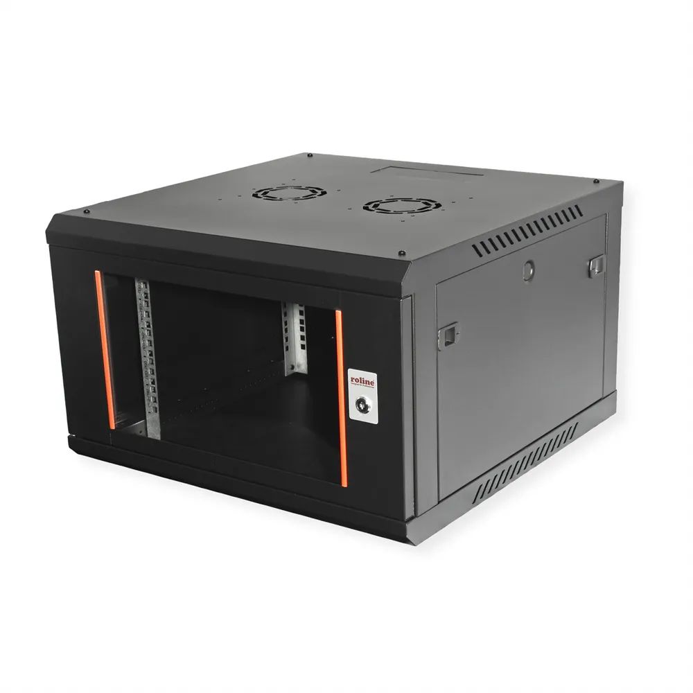 ROLINE 19-Zoll Wandgehäuse Basic Plus 6HE, 600x600 BxT schwarz